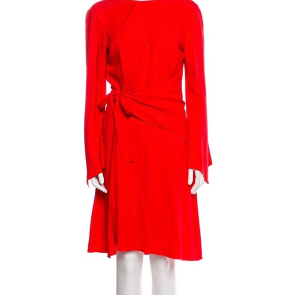 Proenza Schouler Vibrant Red Asymmetrical Dress - Picture 2 of 4
